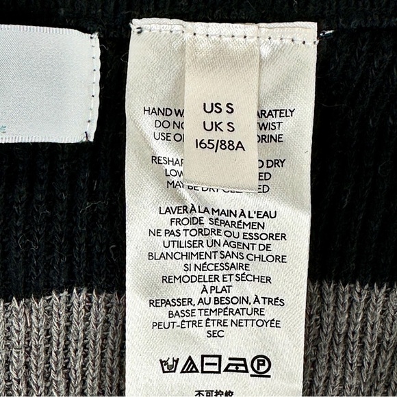 Free People Beach Striped Eyes On You Wrap Sweater Skirt Size Small - Picture 8 of 9